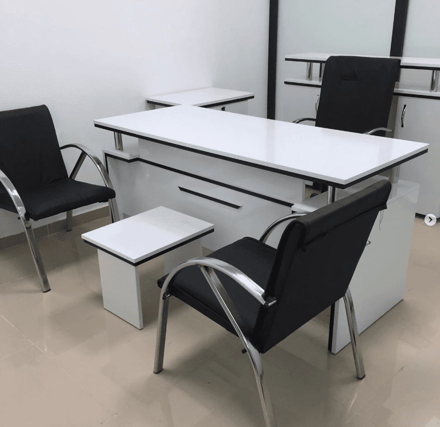 Oray Concept Modern Beyaz Ofis Makam Takımı ve Koltukları 14