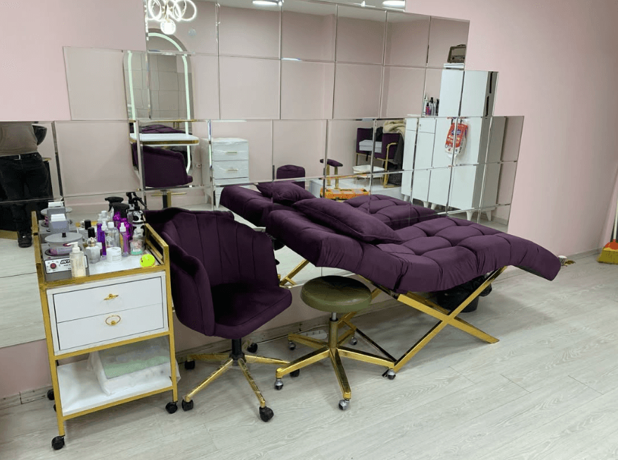 Oray Concept Mor Kadife Lüks Sedye Seti ve Servis Arabası 12